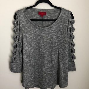 Jennifer Lopez Strap Sleeve Top